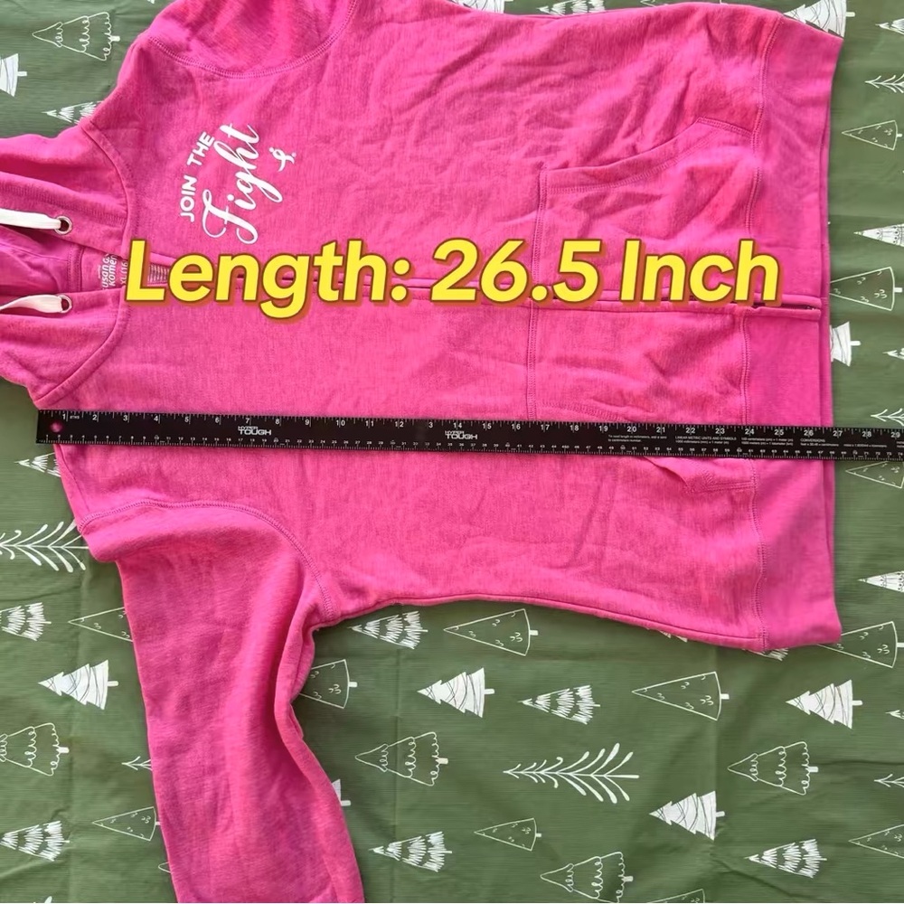 NWT Susan G Komen XL Women's Pink Full Zip Hoodie "JOIN THE Fight" Breast Cancer - Picture 10 of 11